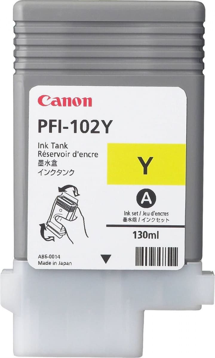 Картридж Canon PFI-102Y желтый (0898B001)