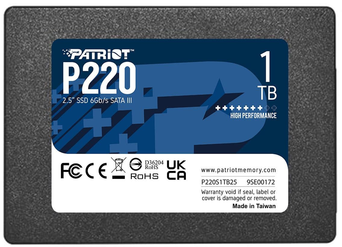 SSD диск Patriot SATA III 1Tb (P220S1TB25)