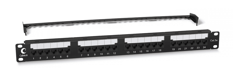 Патч-панель Cabeus PL2-24-Cat.5e-Dual