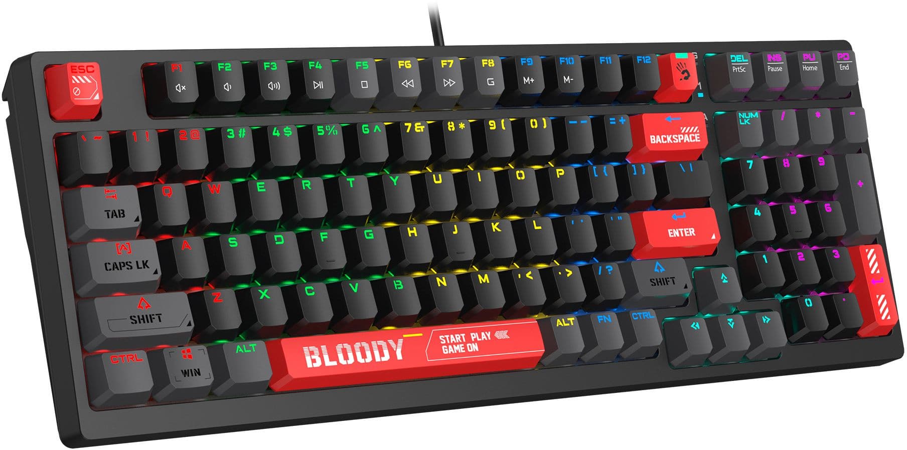 Клавиатура A4Tech Bloody S98 Red