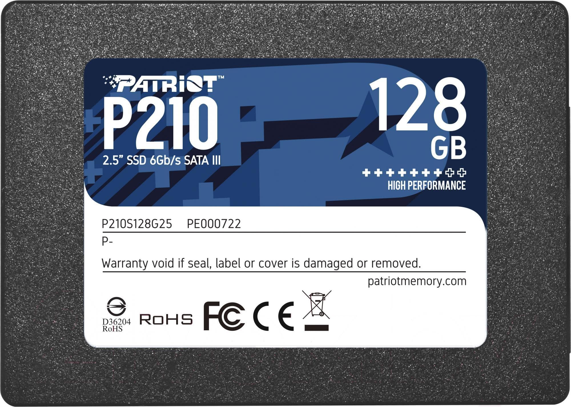 SSD диск Patriot P210 128GB (P210S128G25)