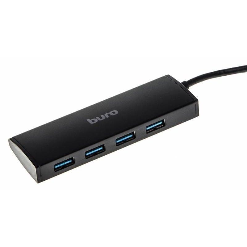 USB-хаб Buro BU-HUB4-0.5-U3.0 черный