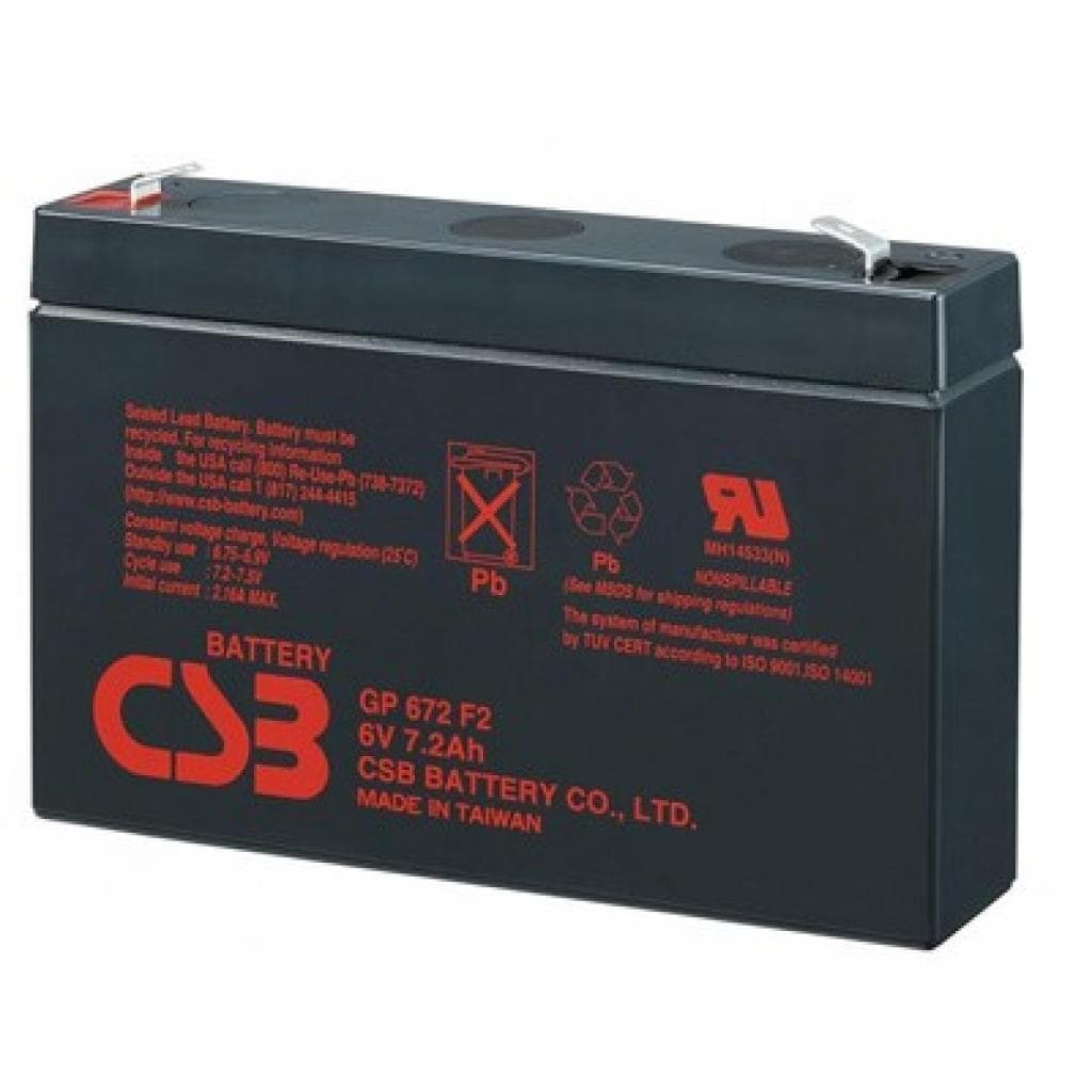 Аккумулятор для ИБП CSB 6V/7.2Ah (GP 672)