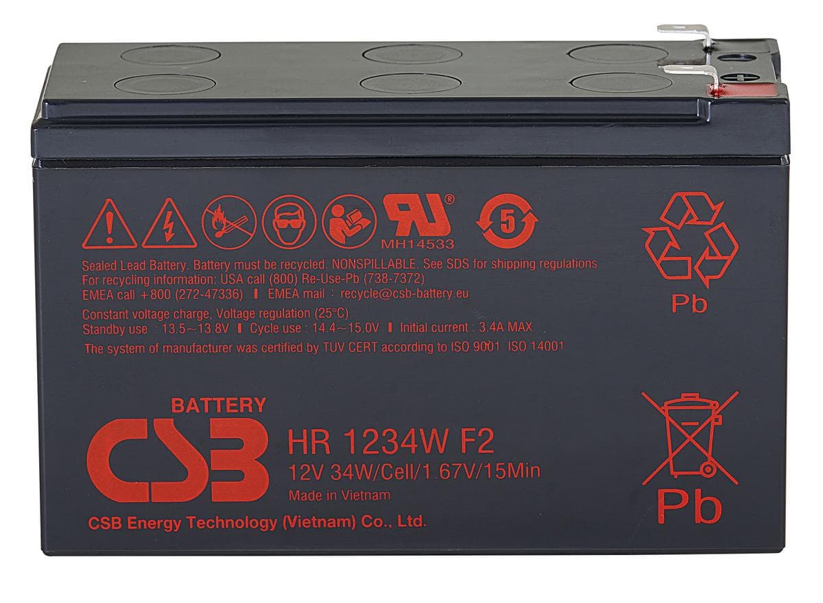 Аккумулятор для ИБП CSB HR1234W F2