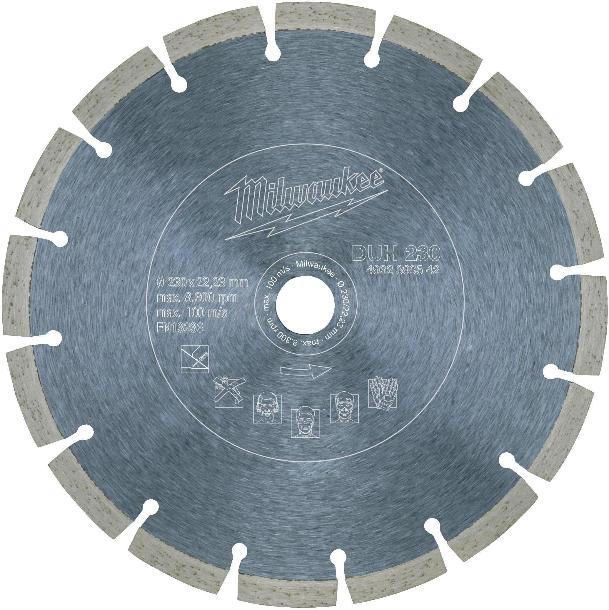 Алмазный диск Milwaukee DUH 230мм (4932399542)