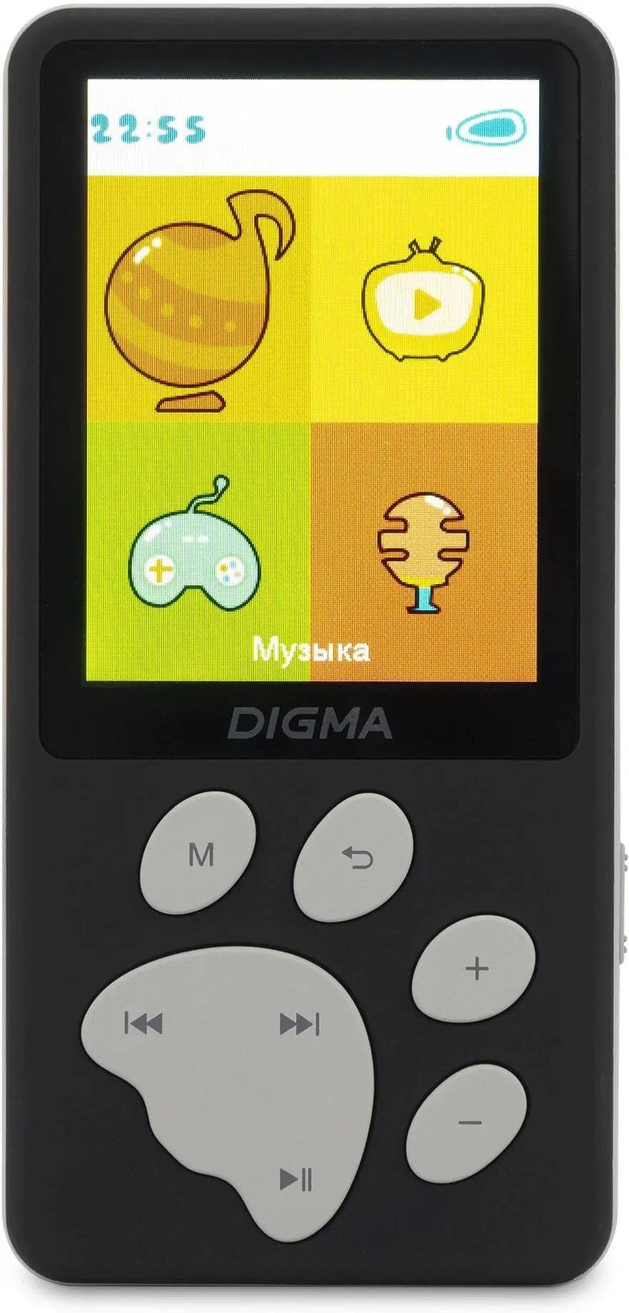 Hi-Fi плеер Digma S5 8Gb черный/серый