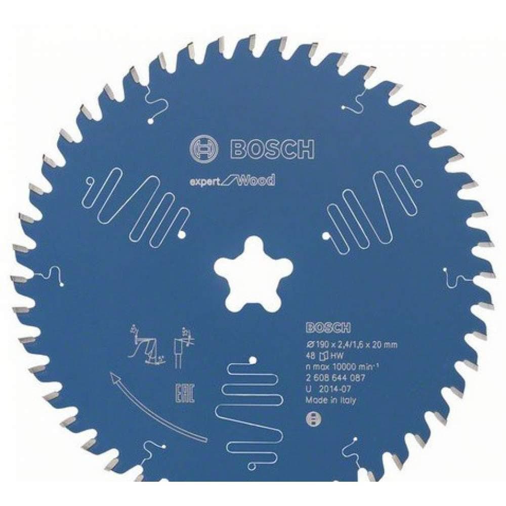Диск пильный Bosch Expert for Wood 190xFFixx2.4/1.6x48T 2.608.644.087