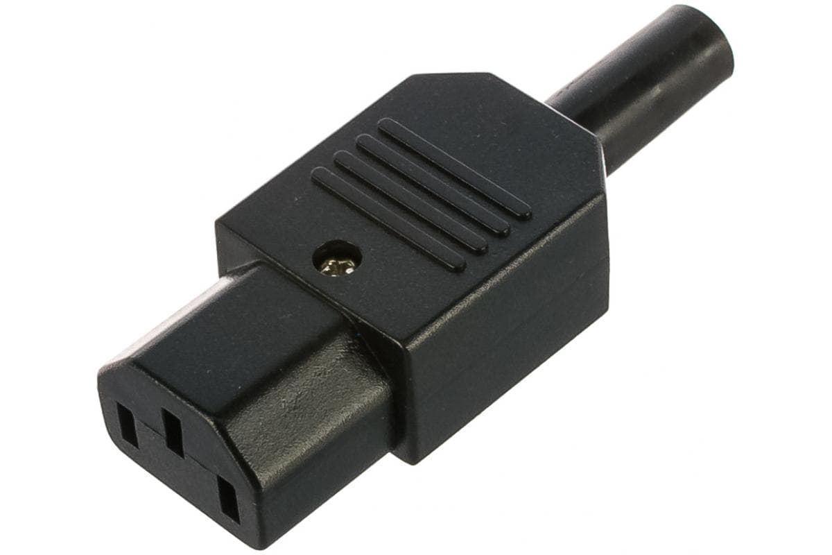 Вилка электрическая Lanmaster LAN-IEC-320-C13 черный