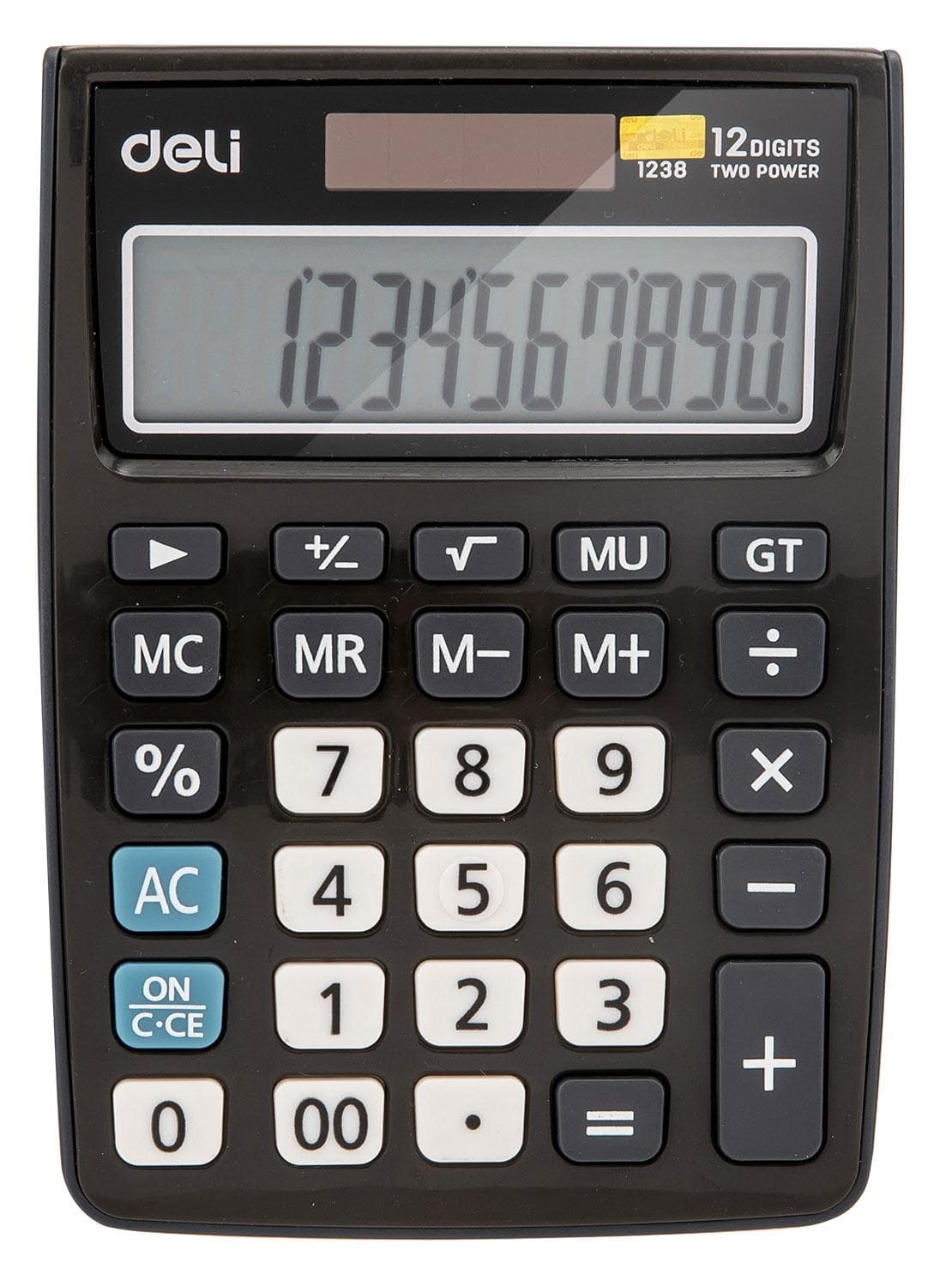 Калькулятор Deli E1238 Black