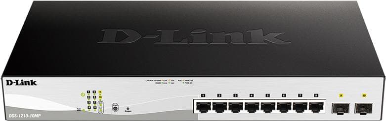 Коммутатор D-Link DGS-1210-10MP/F3A