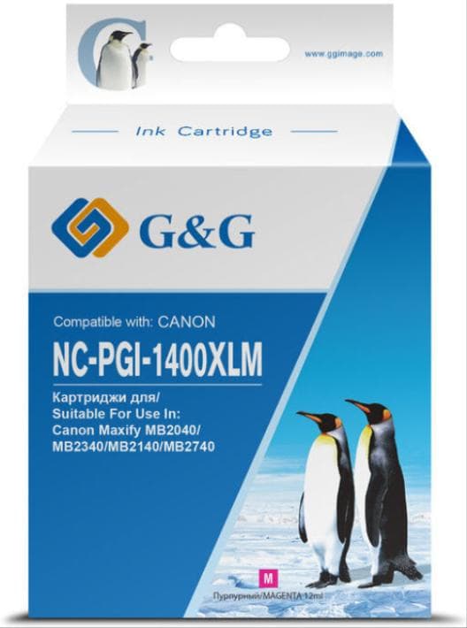 Картридж G&G GG-PGI-1400XLM пурпурный