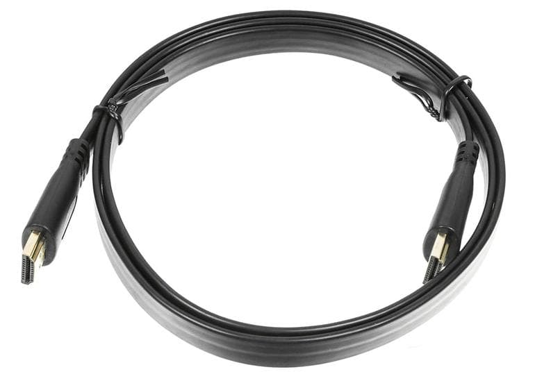 Кабель аудио-видео Buro Flat HDMI (m)/HDMI (m) 1м. черный (HDMI 1 BHP)