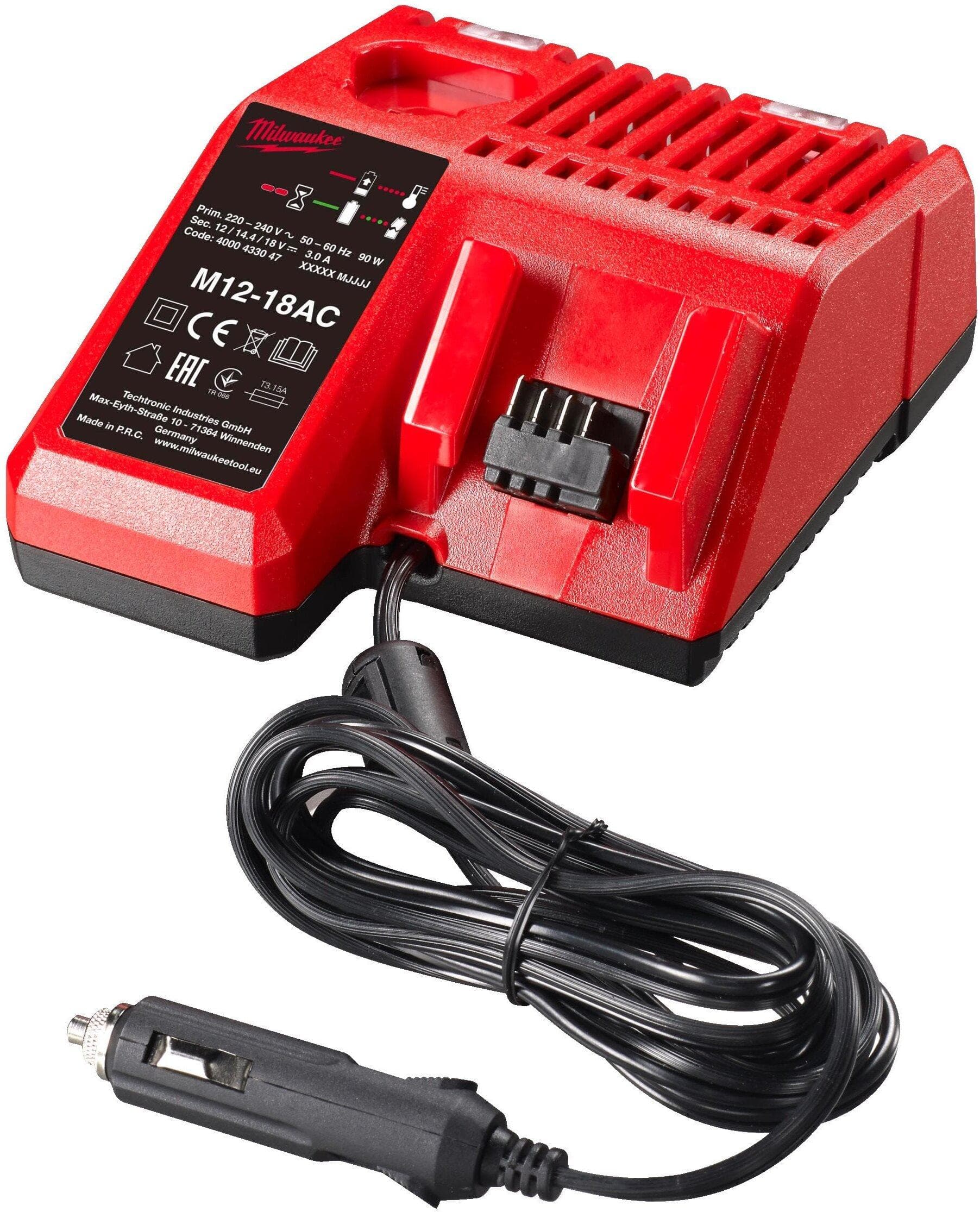 Зарядное устройство для инструмента Milwaukee M12 -18 AC (4932459205)