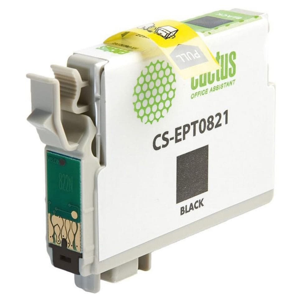 Картридж Cactus T0821 черный (CS-EPT0821)