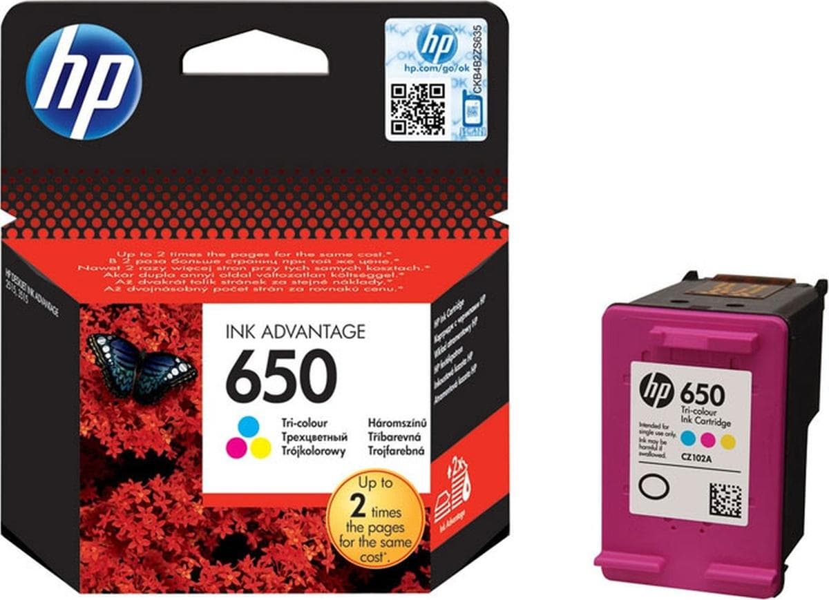 Картридж HP 650 трёхцветный (CZ102AE)