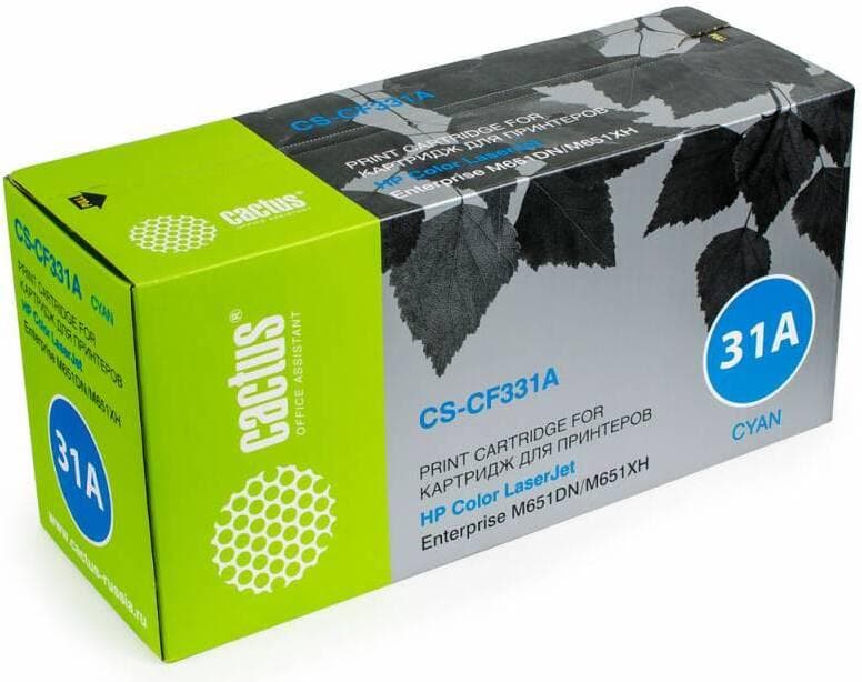 Картридж Cactus CS-CF331A голубой (CF331A)