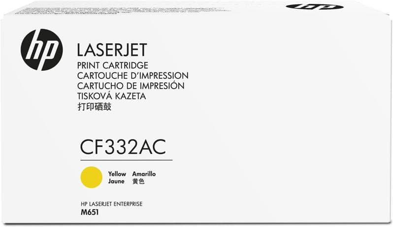 Картридж HP 654A желтый (CF332AC)