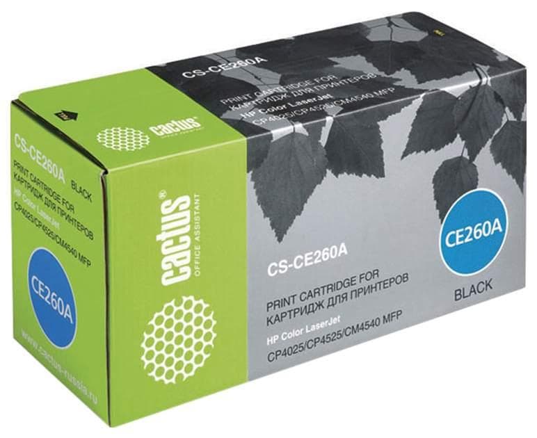 Картридж Cactus CS-CE260A черный (CE260A)