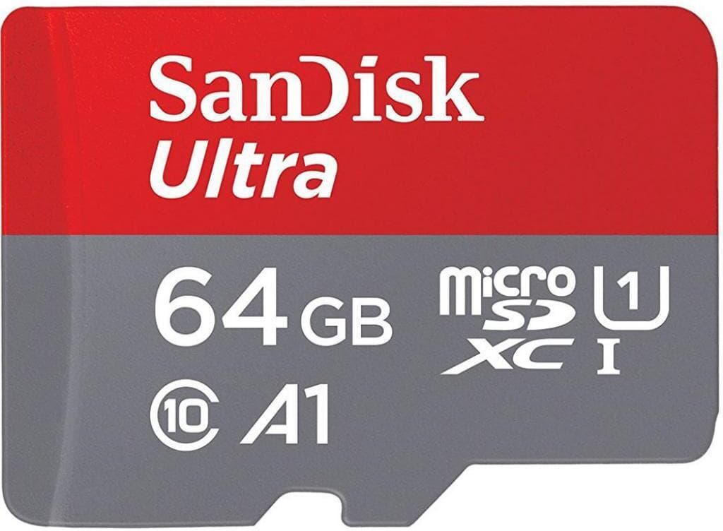 Карта памяти SanDisk microSDXC 64GB Ultra Class 10 (SDSQUAB-064G-GN6MN)