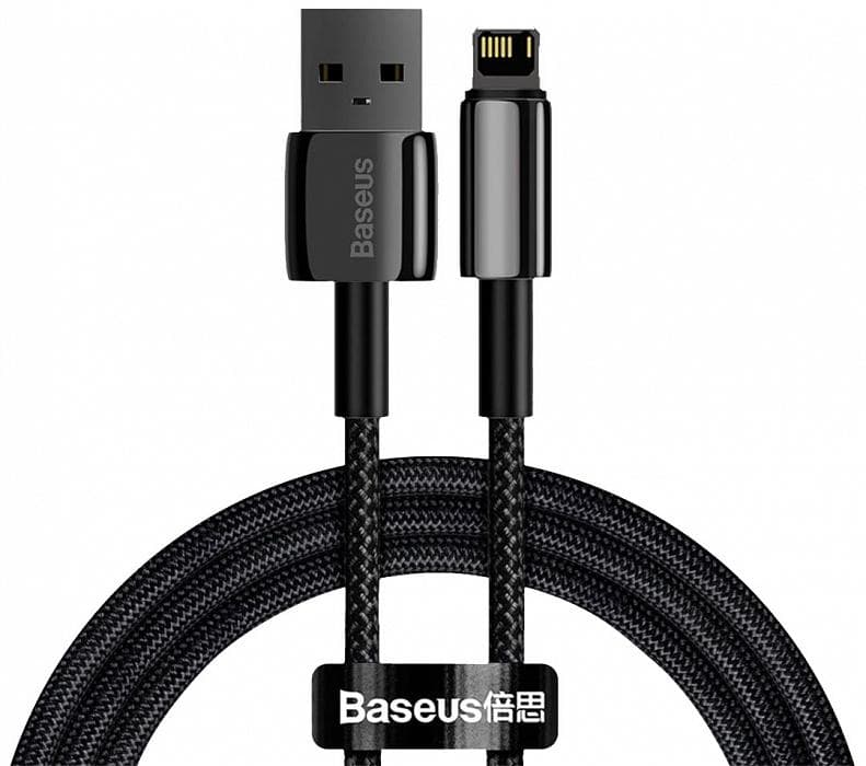 Кабель Baseus Tungsten Gold 1m Black (CALWJ-0)