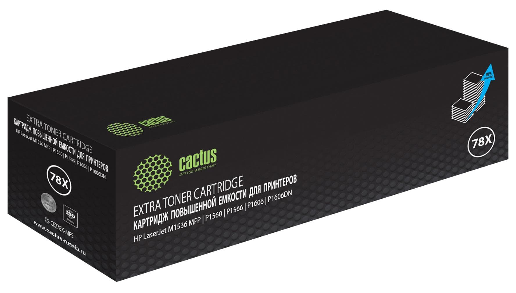 Картридж Cactus CS-CE278X-MPS черный (CF278X)