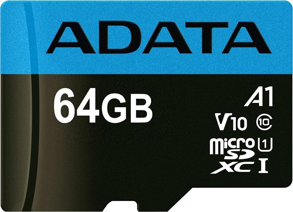 Карта памяти A-Data Premier microSDXC 64GB с адаптером (AUSDX64GUICL10A1-RA1)