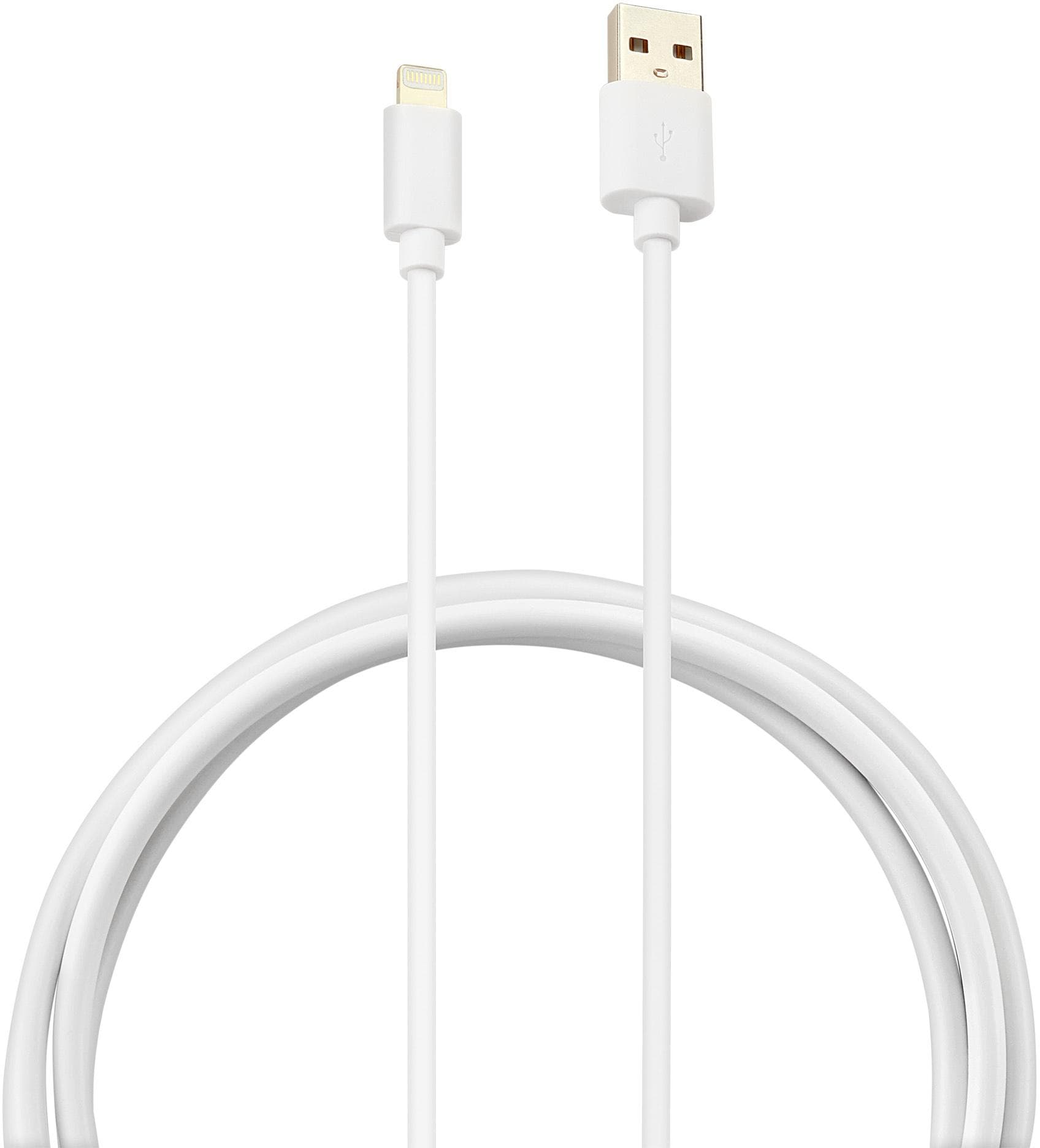 Кабель Buro USB-IP-1.2W2A USB-Lightning 1.2м белый