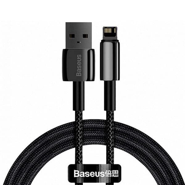 Кабель Baseus Tungsten Gold 2m Black (CALWJ-A01)