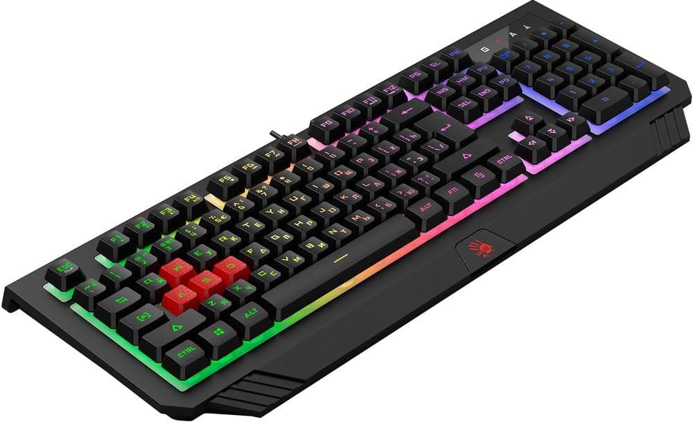 Клавиатура A4Tech Bloody USB LED черный (B120N)