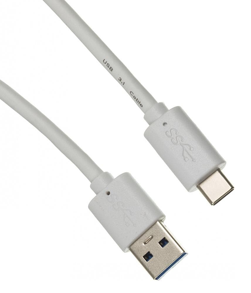 Кабель Buro BHP USB-TPC-1.8W USB 3.0 A(m) USB Type-C (m) 1.8м белый