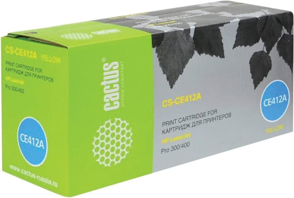 Картридж Cactus CS-CE412A Yellow