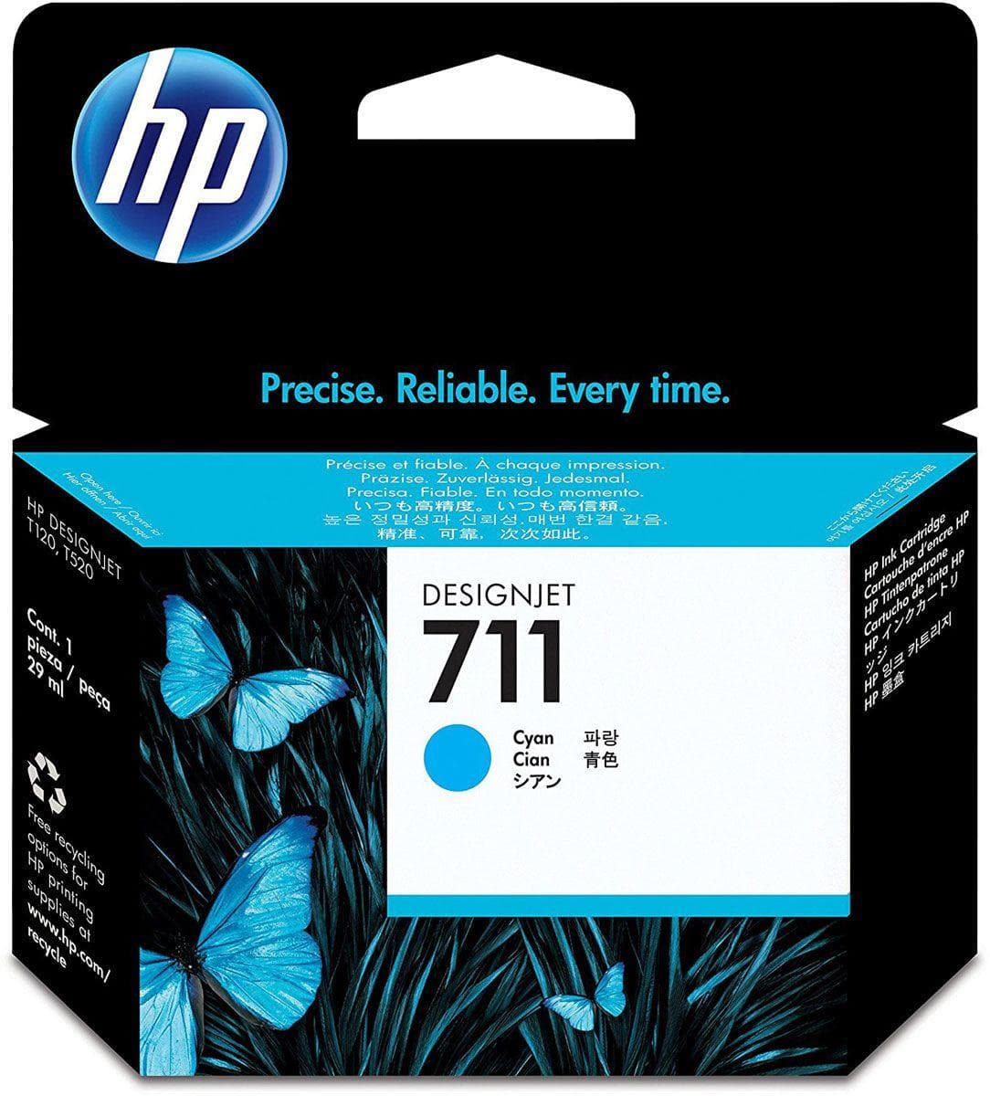 Картридж HP 711 голубой (CZ130A)