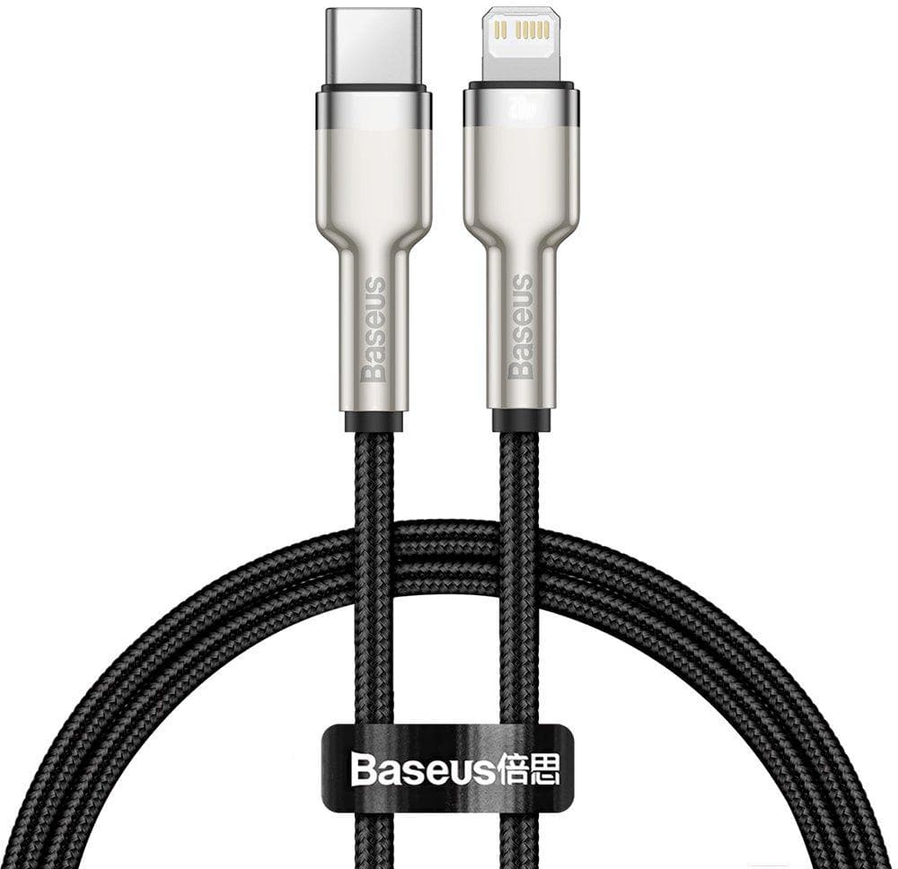Кабель Baseus Cafule 1m Black (CATLJK-A01)