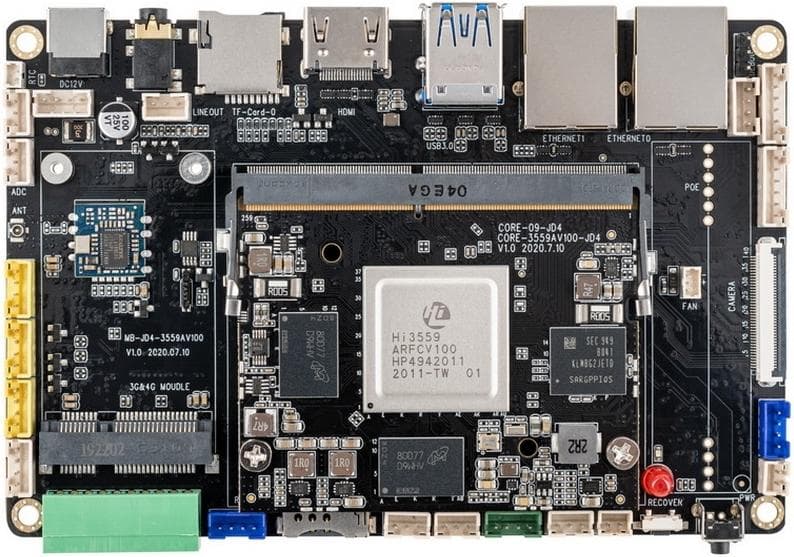 Одноплатный компьютер FireFly 4G/32G Hi3559A (AIO-3559AV100-JD4)