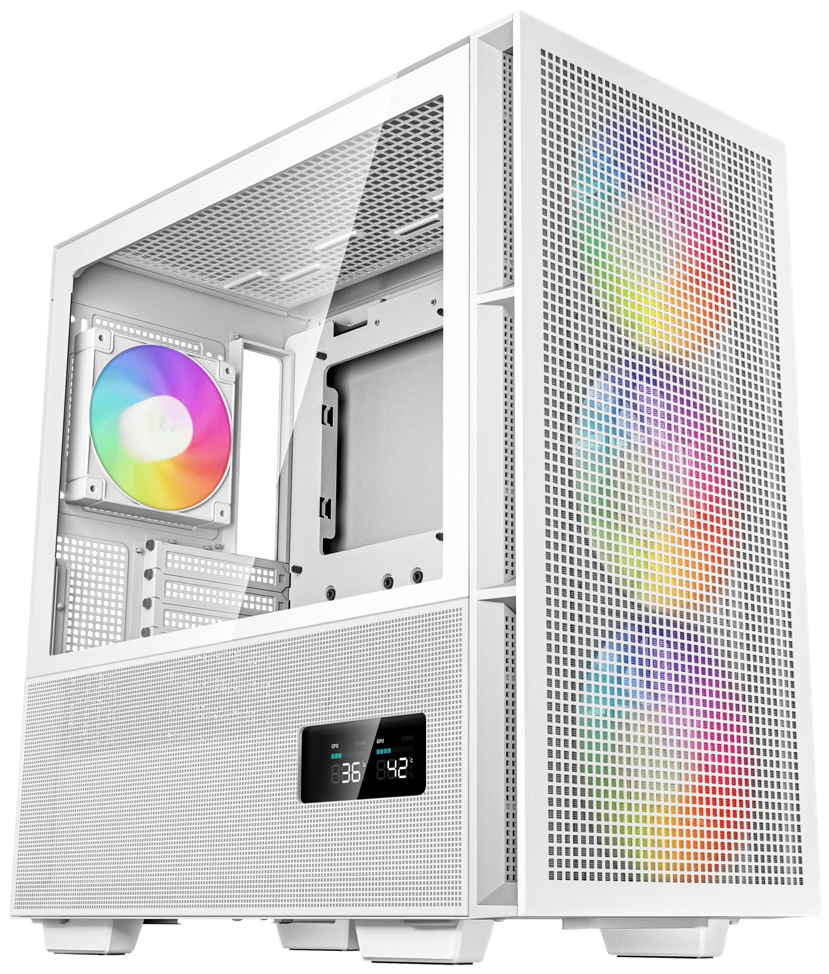 Корпус DeepCool CH560 Digital WH ATX без БП белый (R-CH560-WHAPE4D-G-1)