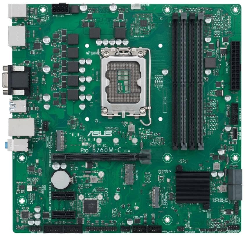 Материнская плата ASUS Pro B760M-C-CSM (90MB1DX0-M0EAYC)