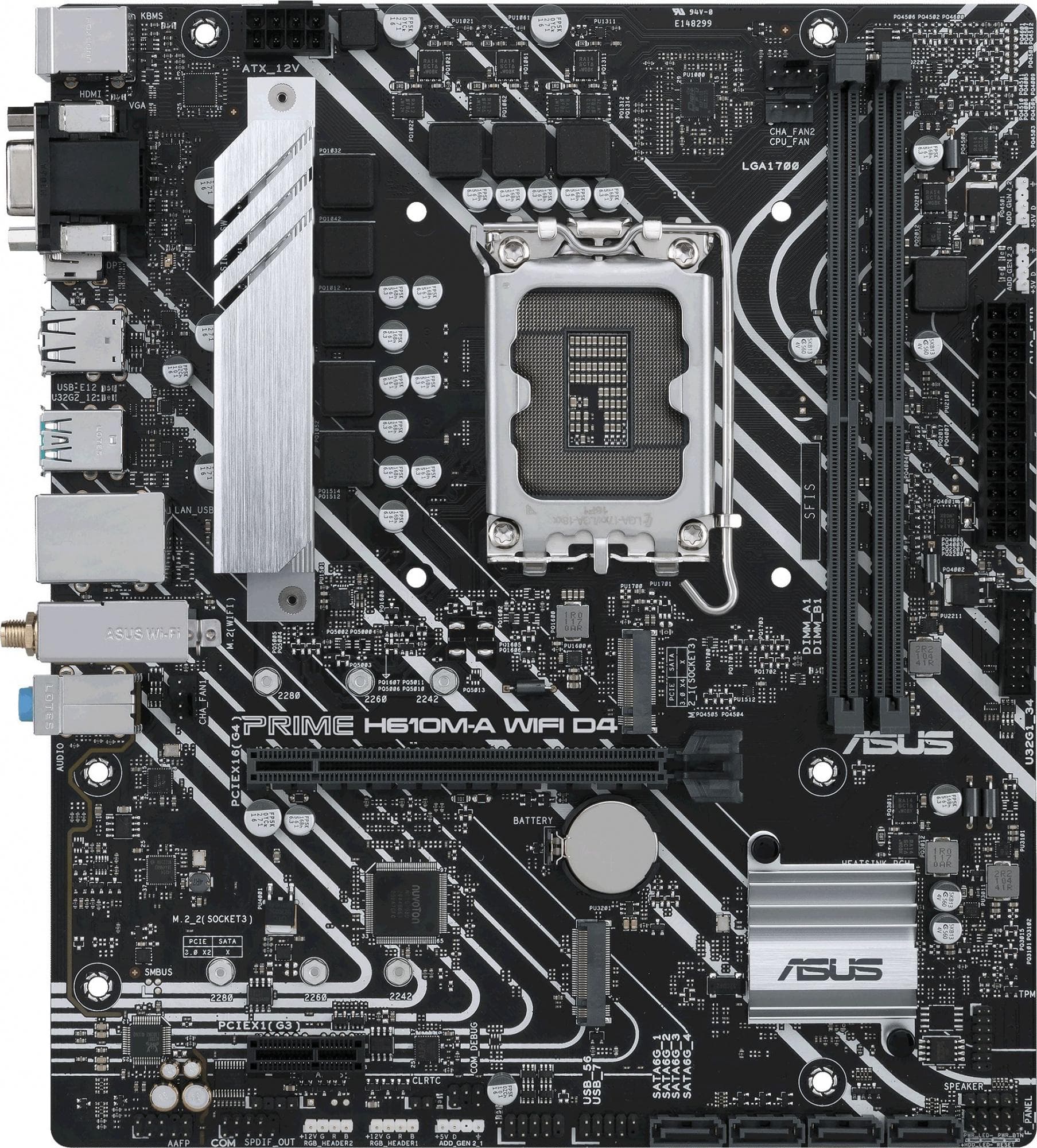 Материнская плата Asus Prime H610M-A WIFI D4 (90MB1C80-M0EAY0)
