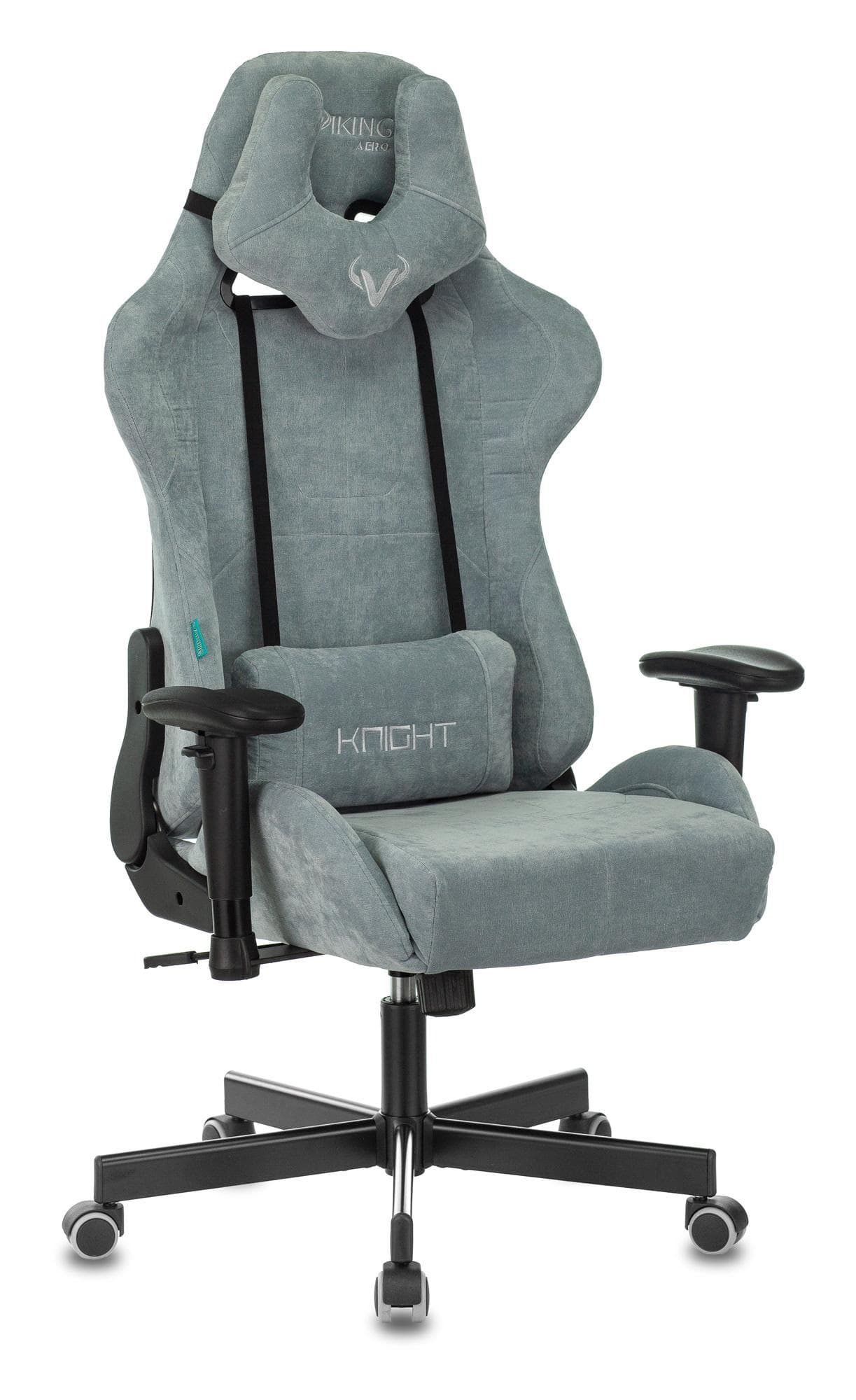 Кресло игровое Zombie VIKING KNIGHT LT28 FABRIC серо-голубой
