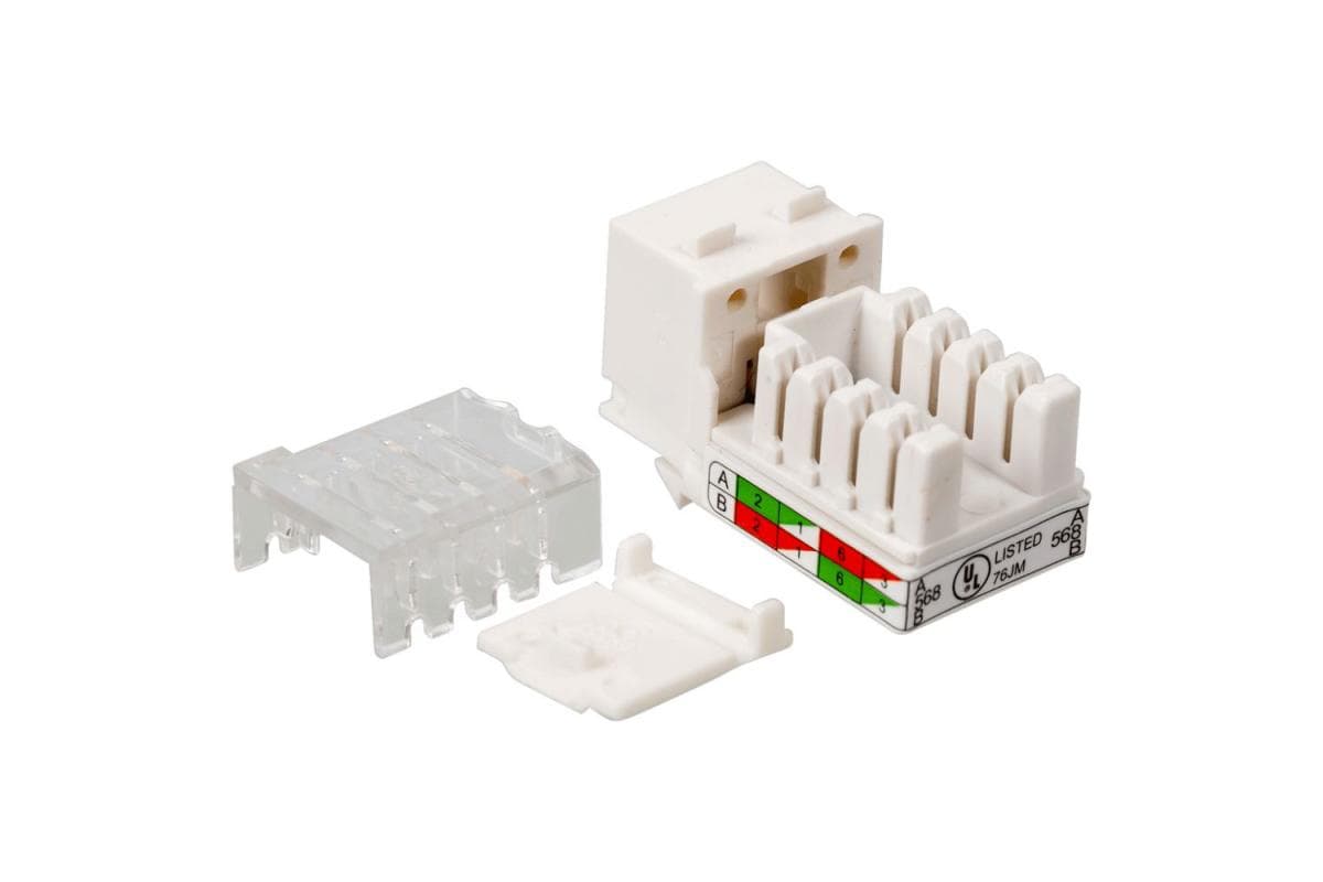 Модуль информационный Lanmaster LAN-OK45U5E/90N-WH