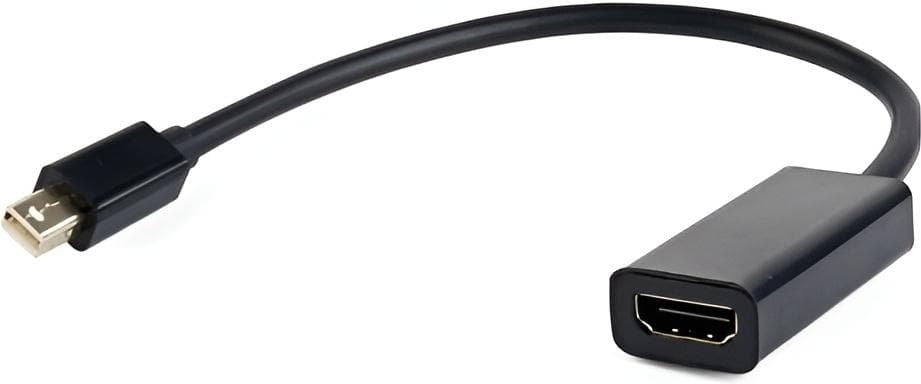Переходник Cablexpert miniDisplayPort-HDMI черный (A-mDPM-HDMIF-02)