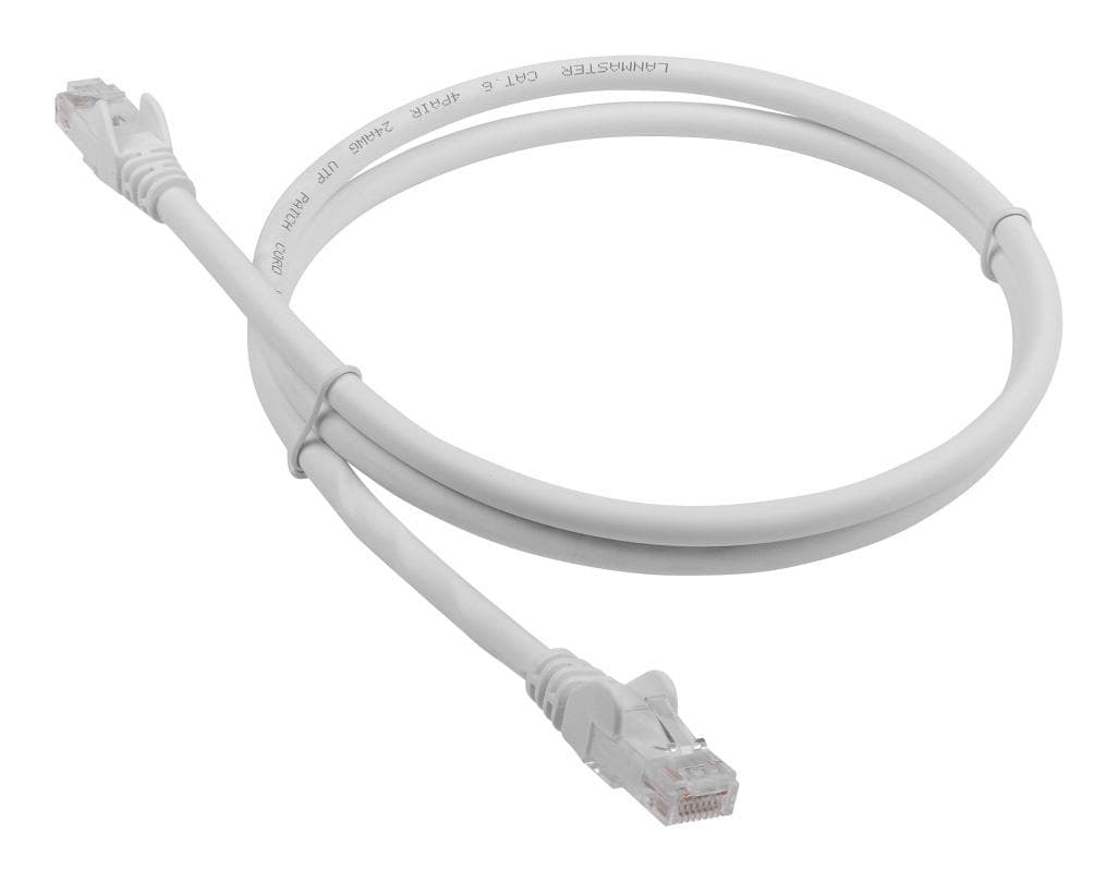 Патч-корд TWT TWT-45-45-2.0-WH вилка RJ-45-вилка RJ-45 кат.5е 2м белый ПВХ