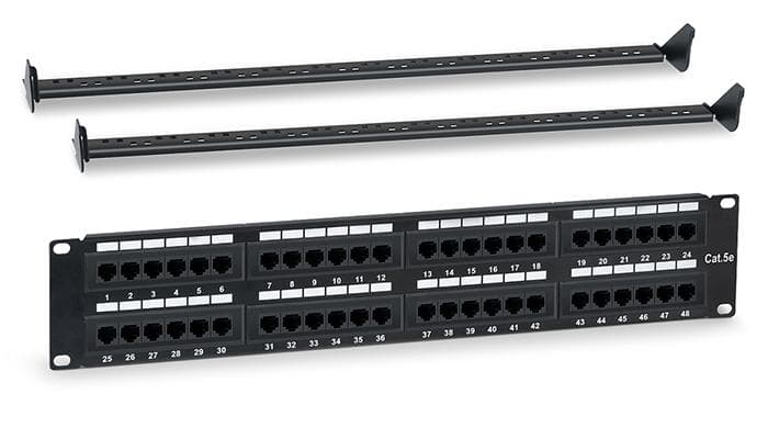 Патч-панель WRline WR-PL-48-C5E-D