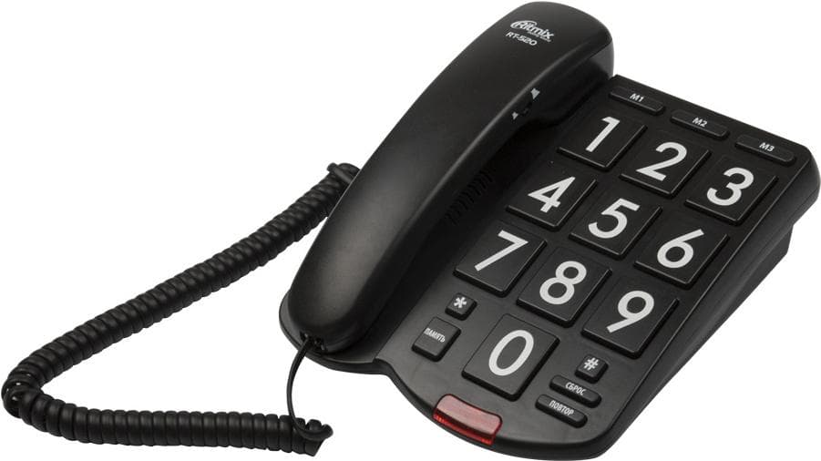Проводной телефон Ritmix RT-520 Black