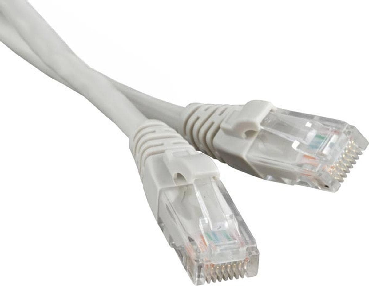 Патч-корд TWT TWT-45-45-10-GY вилка RJ-45-вилка RJ-45 кат.5е 10м серый ПВХ