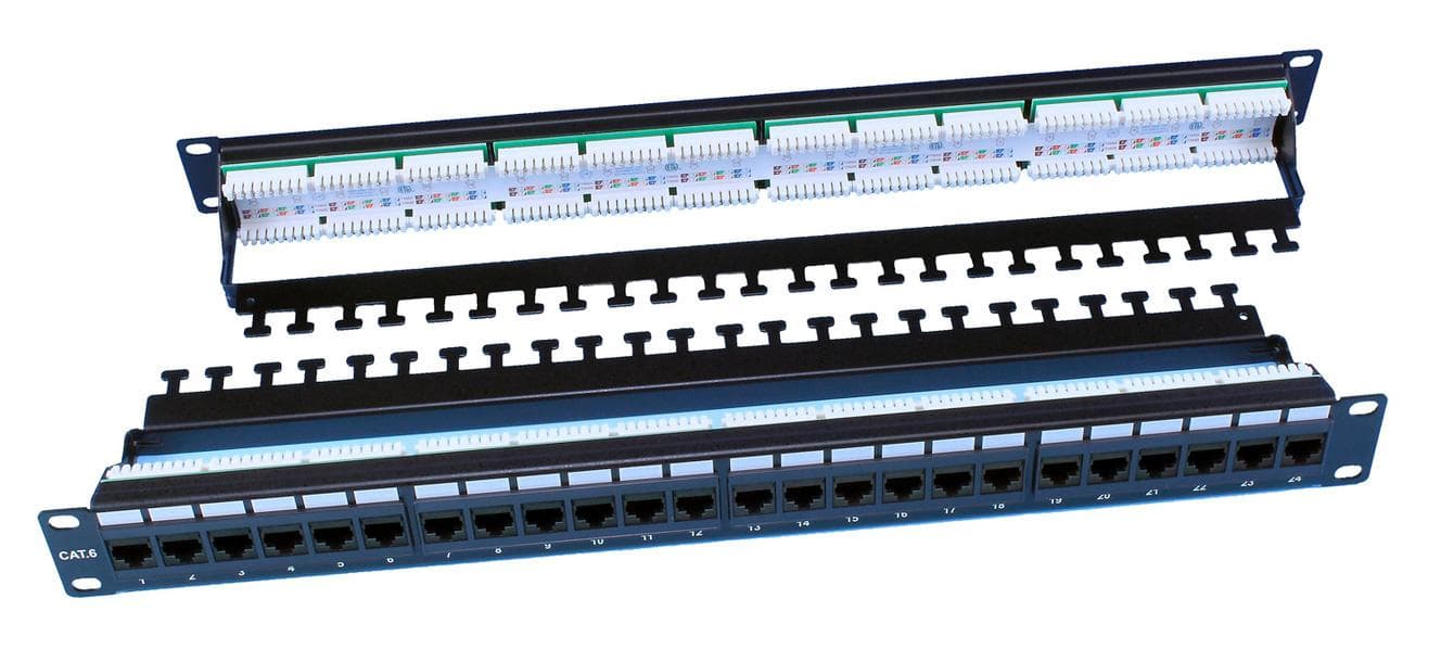 Патч-панель Hyperline PP3-19-24-8P8C-C6-110D