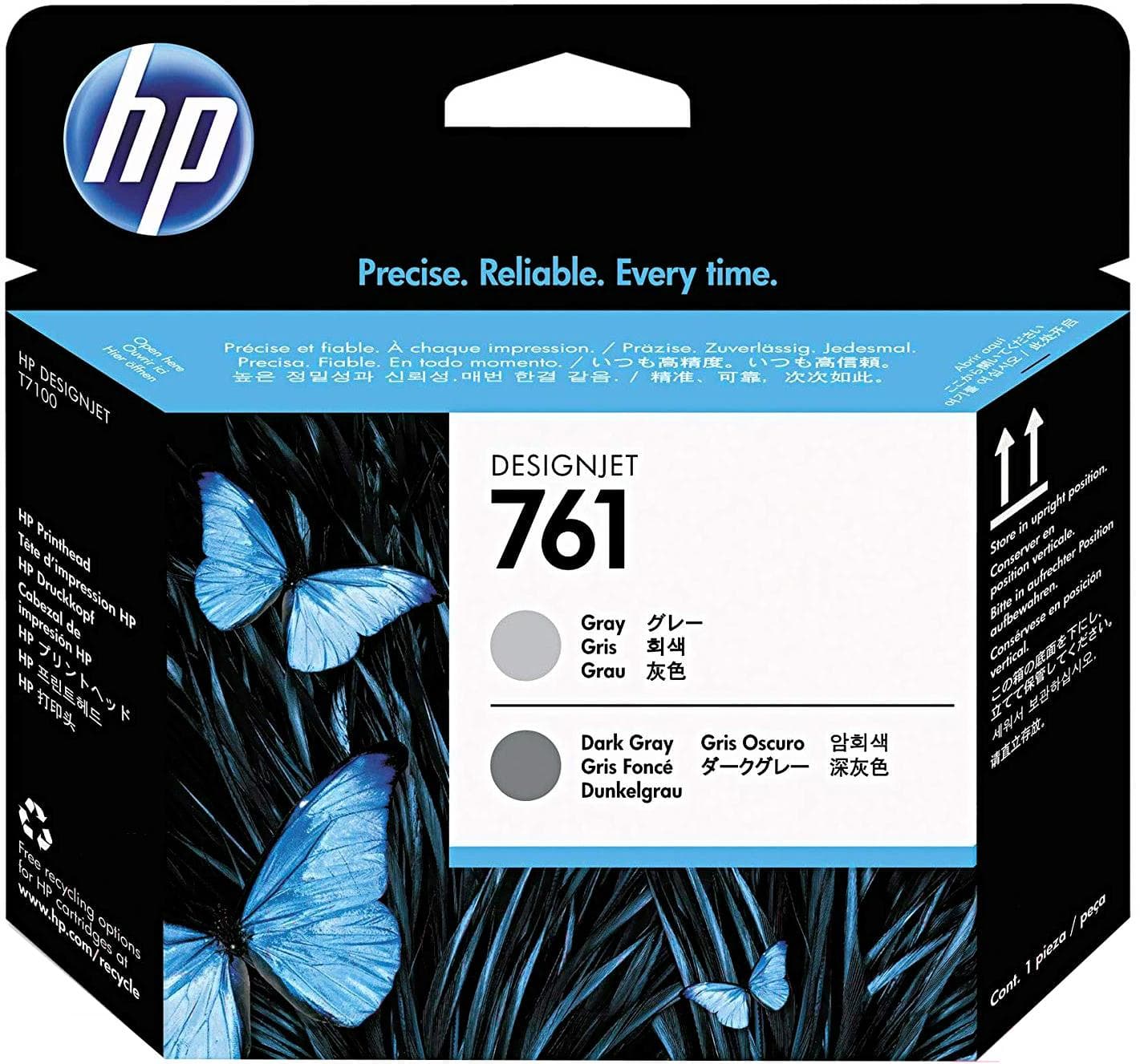 Печатающая головка HP 761 серый/темно-серый (CH647A)