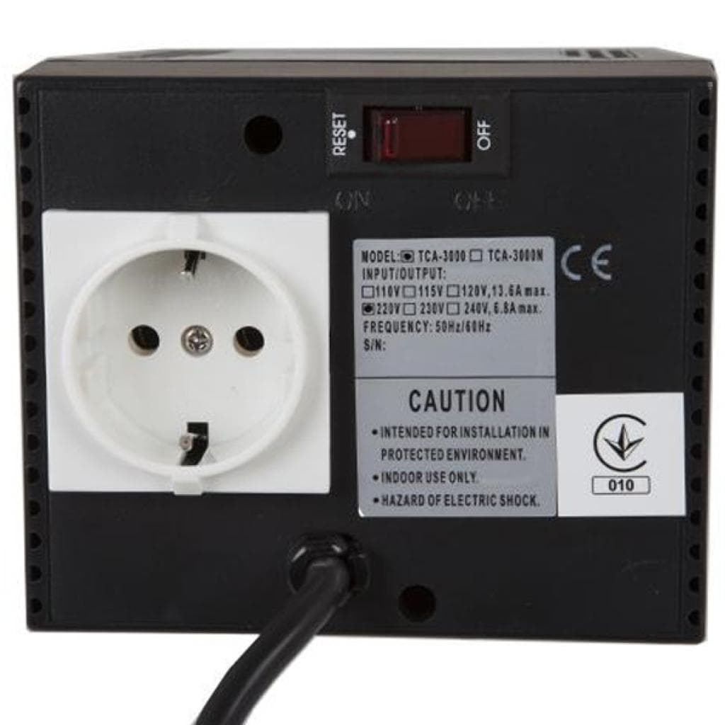 Стабилизатор напряжения Powercom TCA-3000 черный