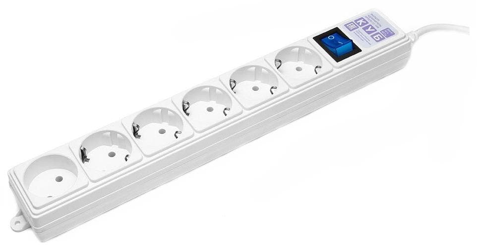 Сетевой фильтр Power Cube SPG6-16-5М 5м 6 розеток белый