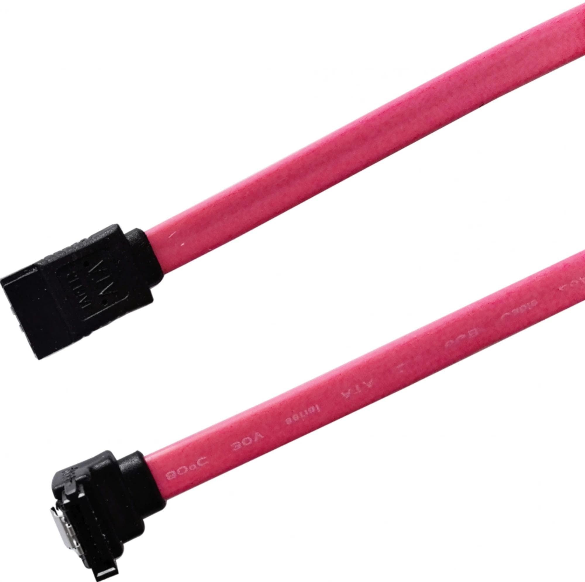 Кабель Buro SATA 0.5м красный (BU-SATA-SATA-ANG-LOCK)