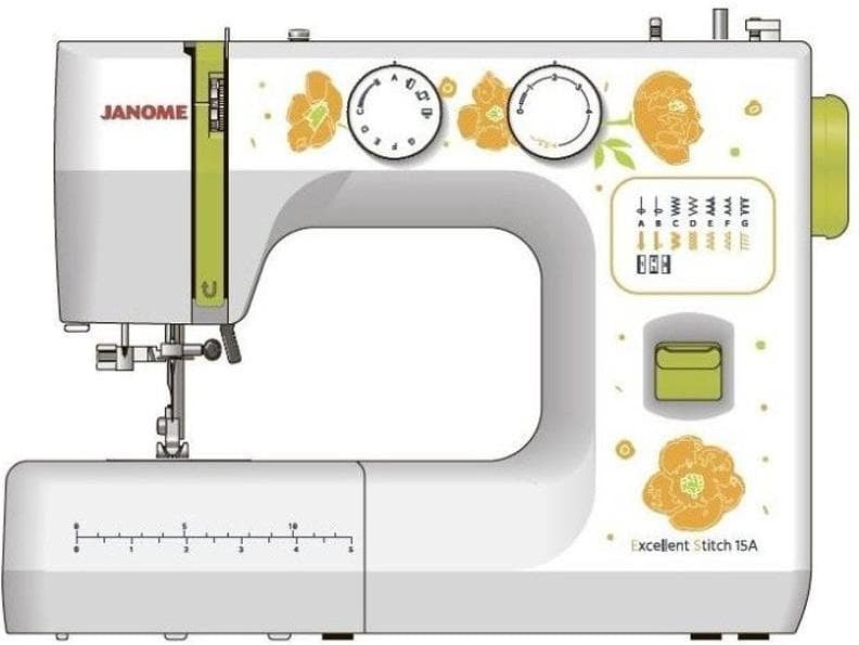Швейная машина Janome Excellent Stitch 15A белый